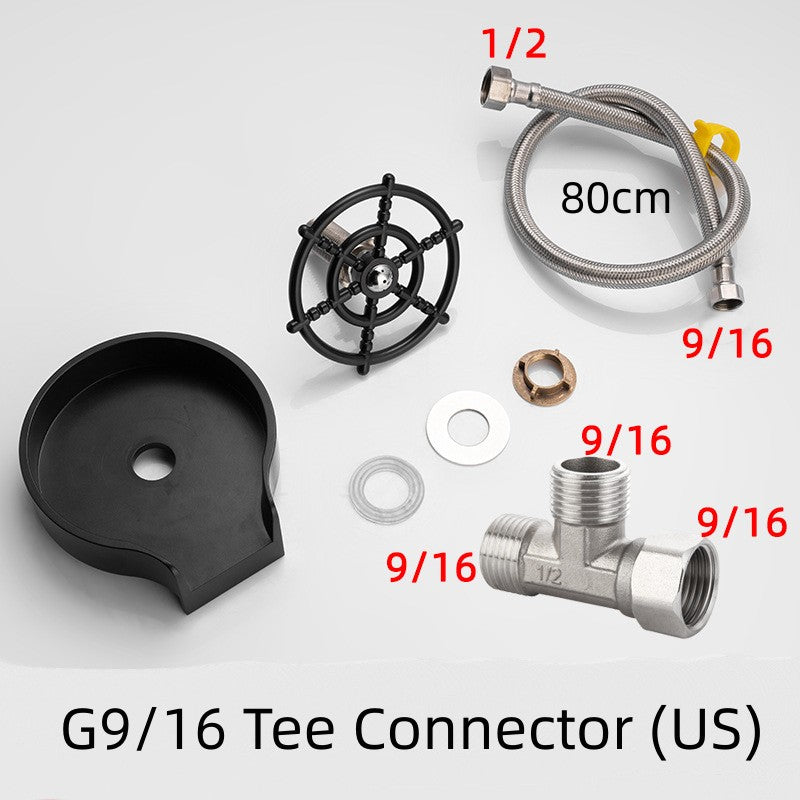 Bar Counter Cup Washer Sink High-pressure Spray Automatic Faucet Coffee Pitcher Wash Cup Tool Kitchen GND Products