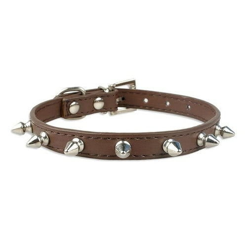 Cute Rivets Studded Dog Collar Puppy Cat Cyan Ganymede