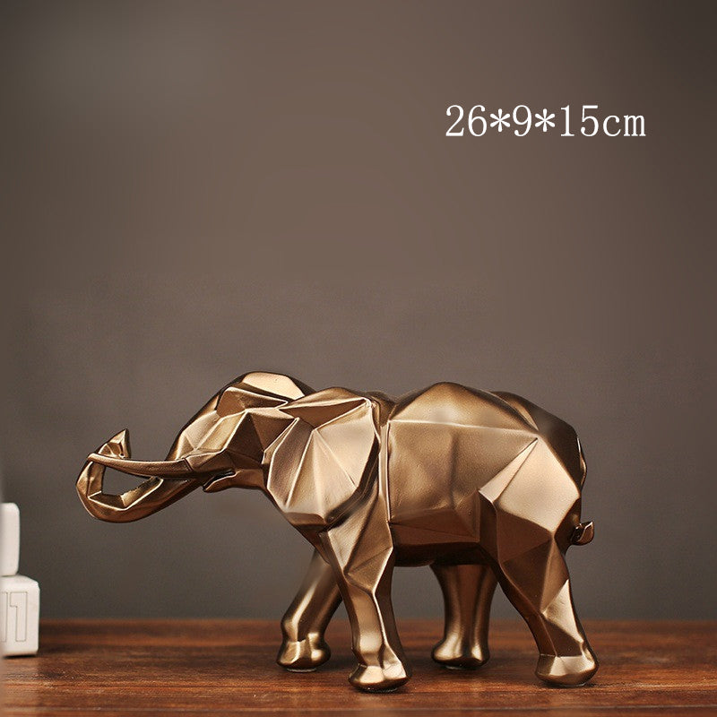 Imitation copper resin Elephant craft decoration