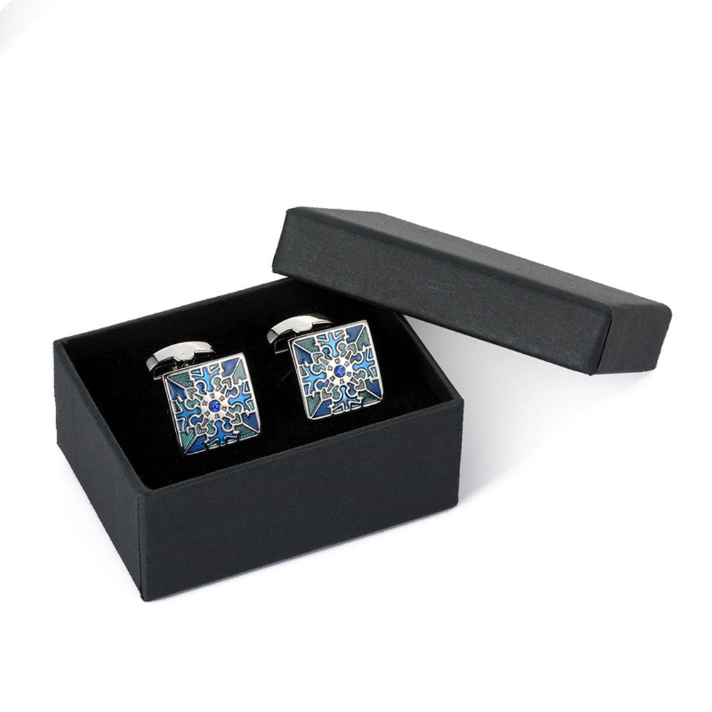Men's Metal French Suit Cufflinks Silver Men's Business Cufflinks Wedding Cufflinks Saor Style