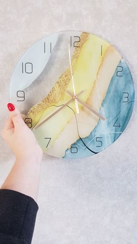 Marble Light Luxury Wall Clock Living Room