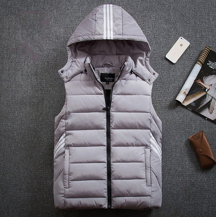 Men's plus size vest thick down cotton vest Body warmer
