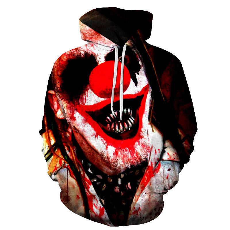 Large selection of digitally Printied Loose Hooded Casual Sweatshirt
