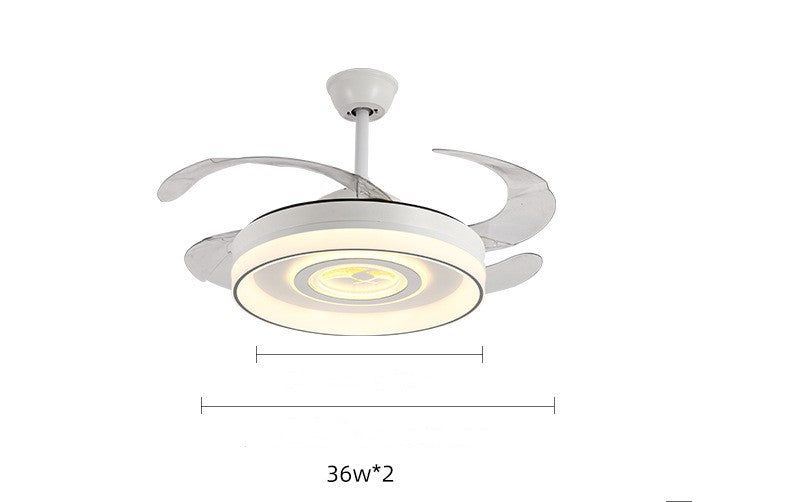 Nordic Ceiling Simple Household Invisible Fan Light GND Products