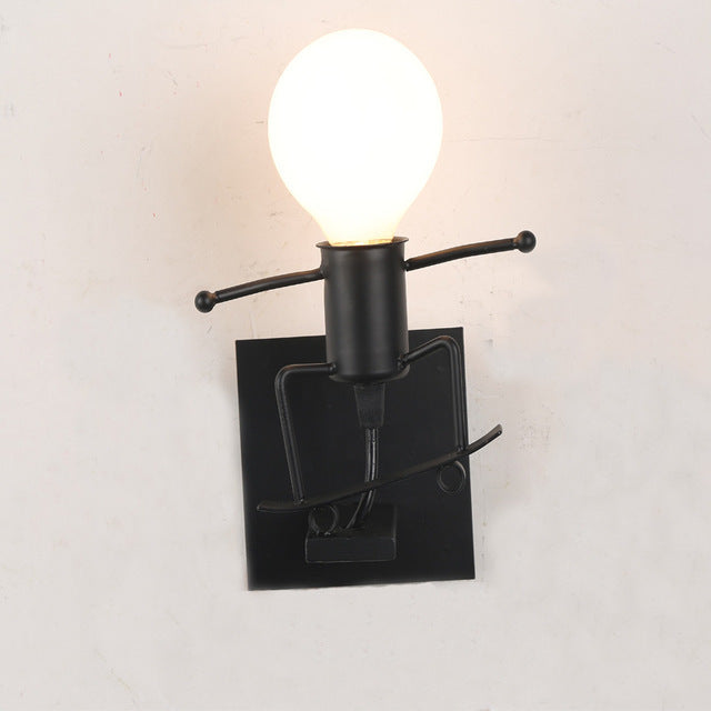 Modern Creative LED Wall Lamps Bedroom Bedside Lamp Nordic Iron Corridor Stairs Bar Restaurant Wall Light Child Room Decoration GND Products
