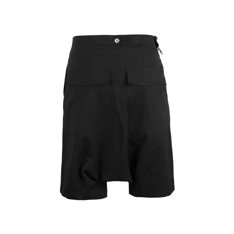 Classic big zipper shorts