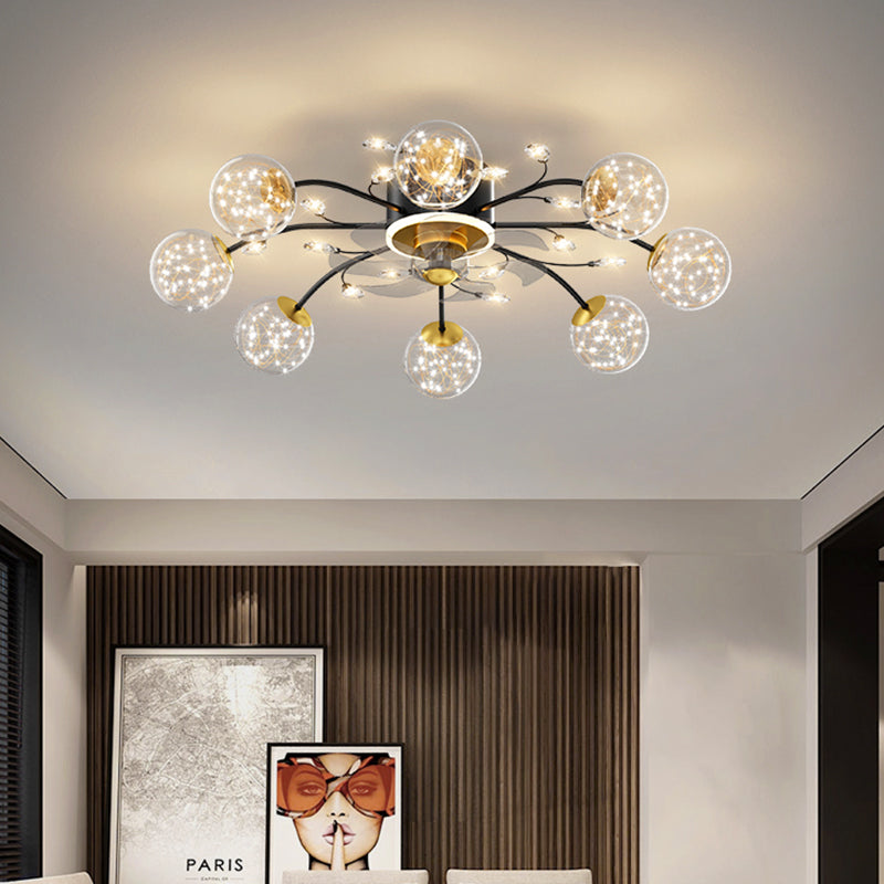 New Nordic Star Fan Lamp Is Light Luxurious And Modern GND Products