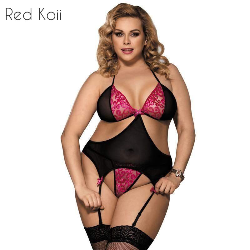 Bra Set Underwear Costume Babydoll Lingerie Plus Size