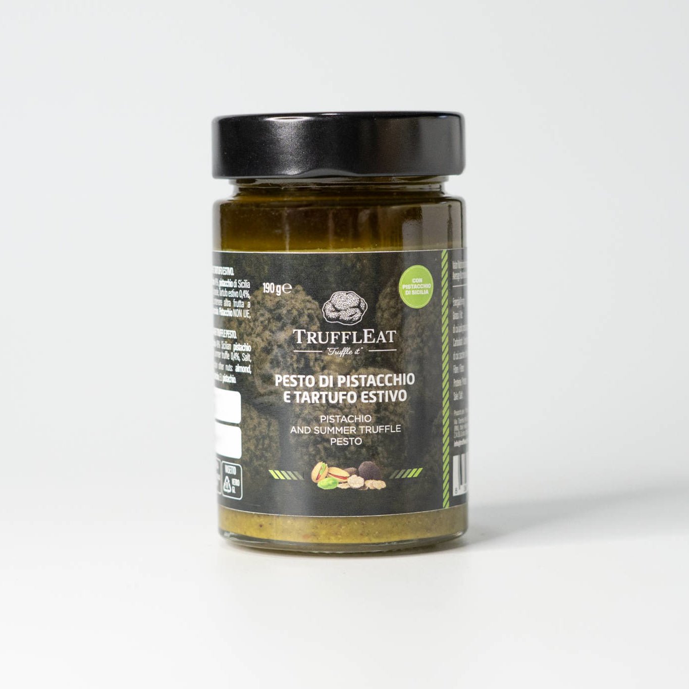 Italian pistachio pesto with summer truffle 190 gr Crimson Broadleaf
