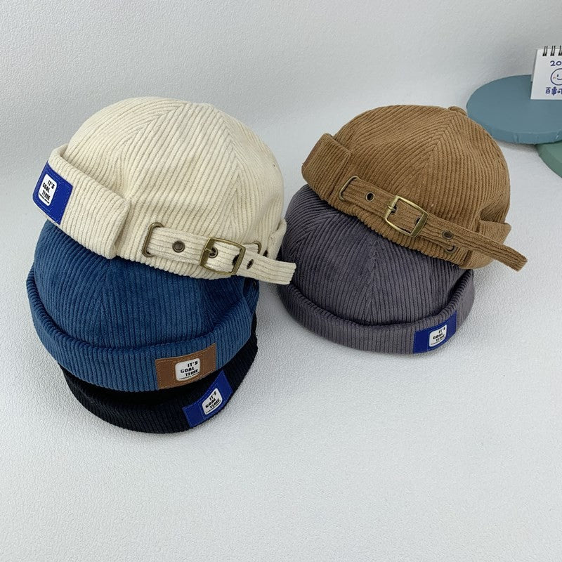 Sailor Corduroy Button Trendy Japanese