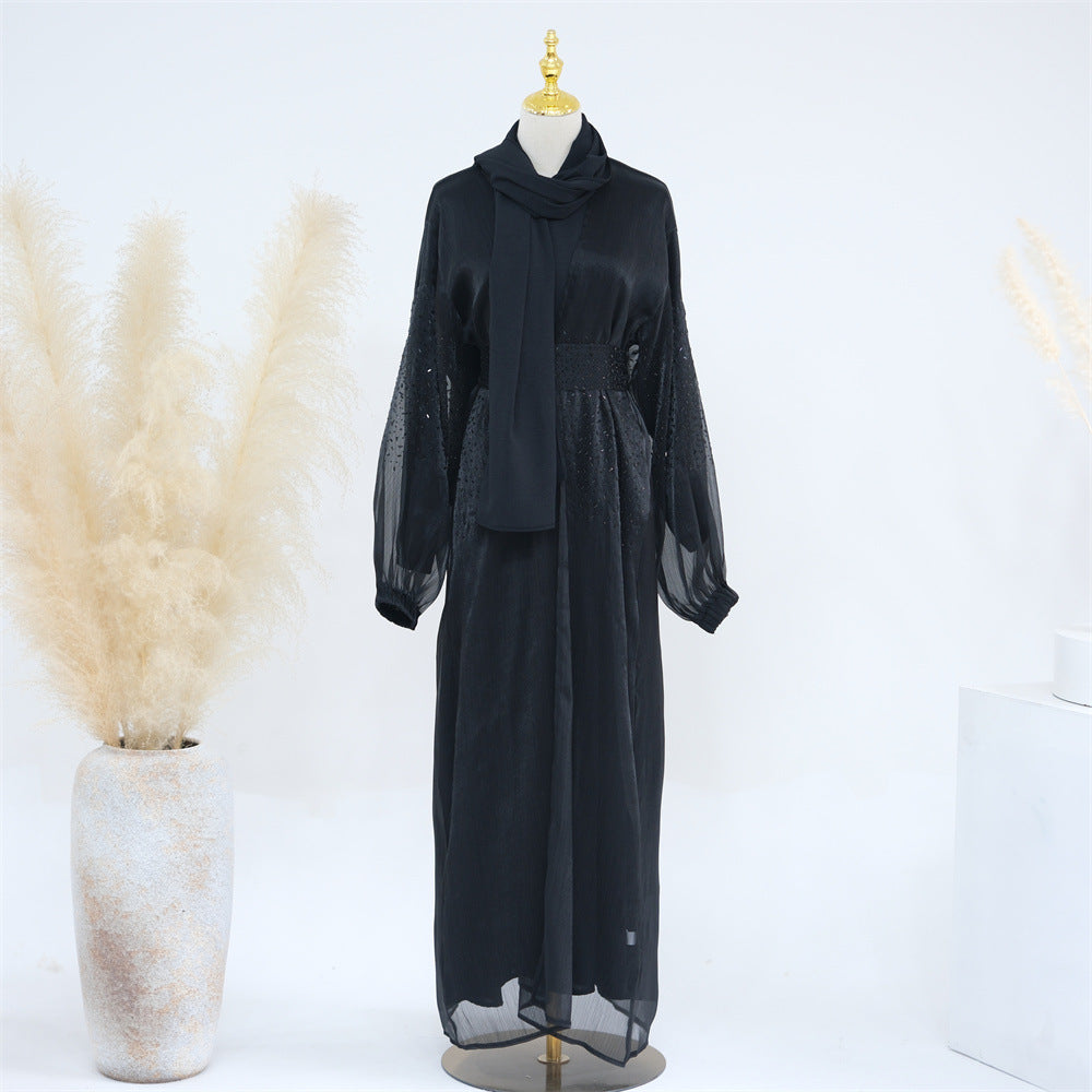Daily Solid Color Puff Sleeve Sleeve Cardigan Saor Style