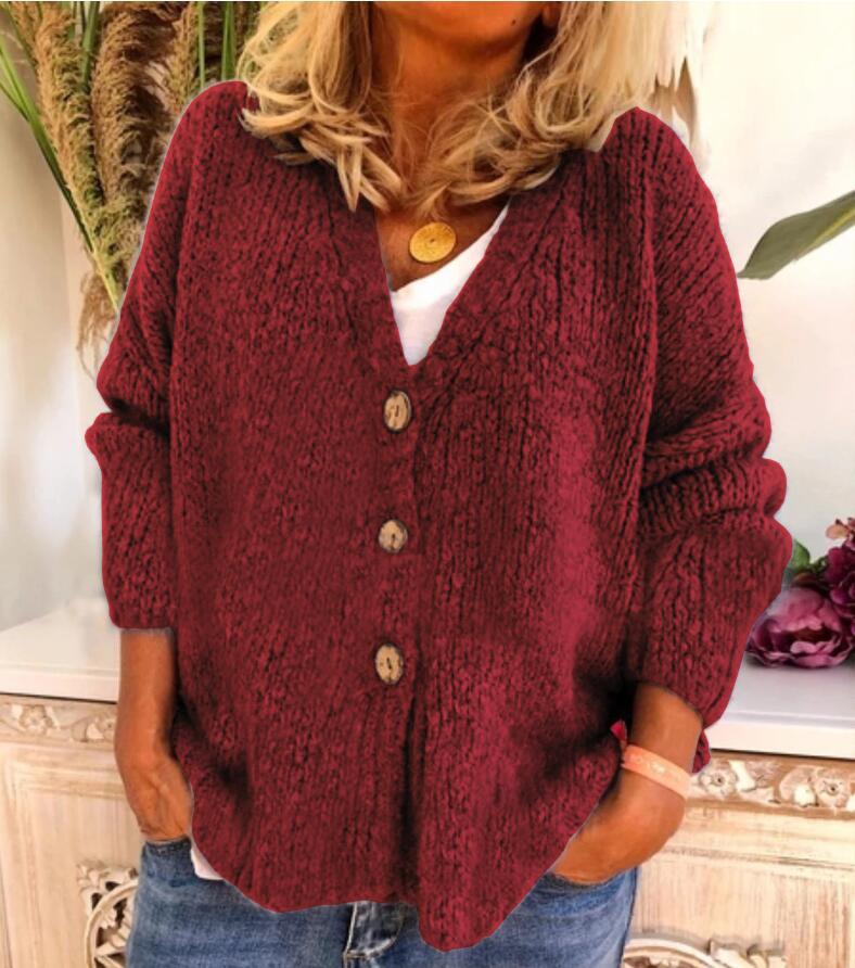 Knitted Cardigan Sweater With Three Buttons Saor Style