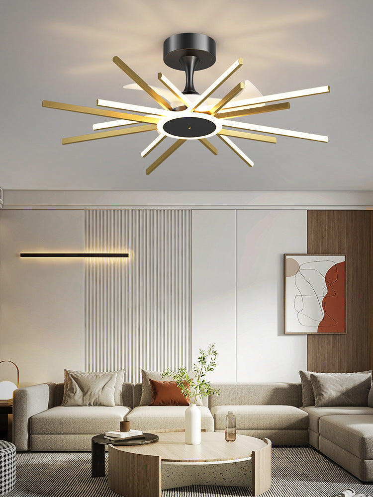 Nordic Light Luxury Living Room Fan Lamp Simple New Style GND Products