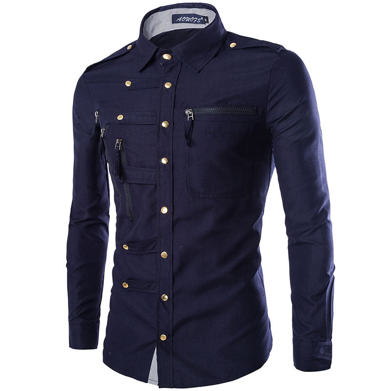 Brand Men Shirt Fashion Design Mens Slim Fit Cotton Dress Shirt Stylish Long Sleeve Shirts Chemise Homme Camisa Masculina Saor Style