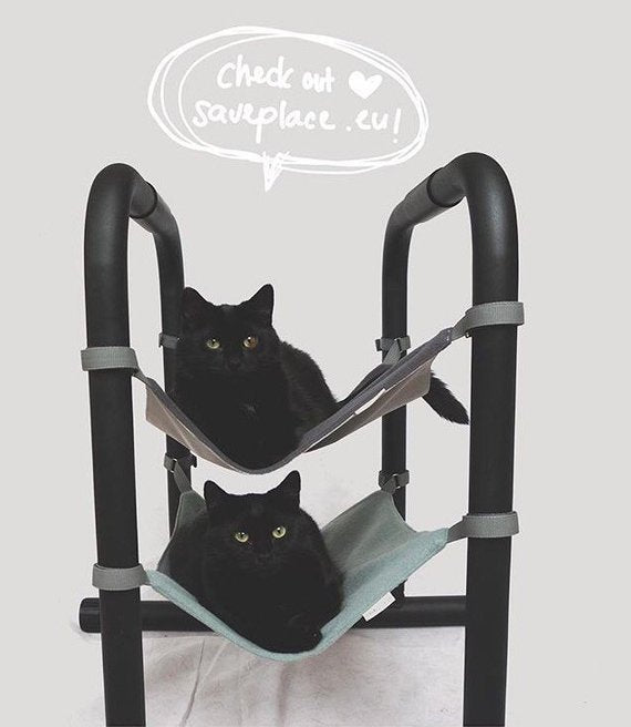 WARM MIST Saveplace® chair/table hammock with waterfalls Grey Chaos