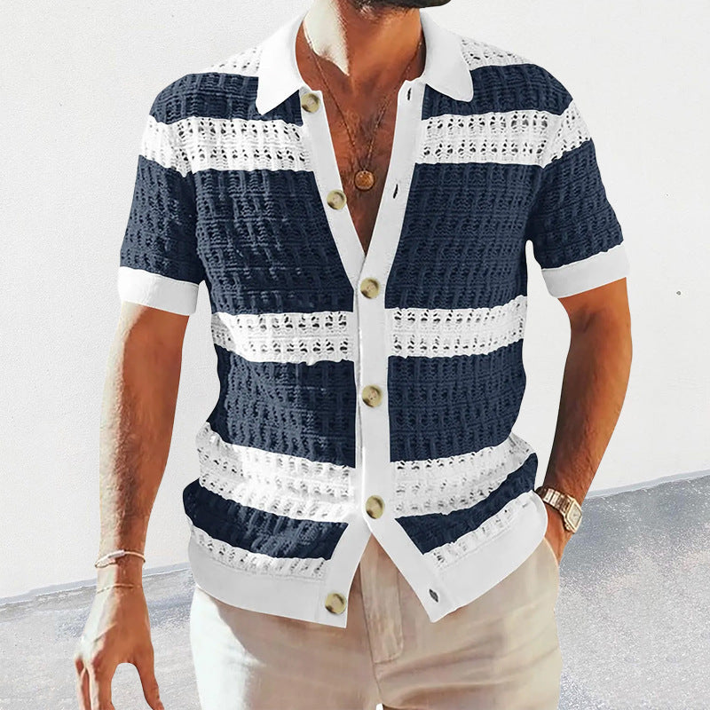 Summer Collar Shirts Men Casual Formal Saor Style