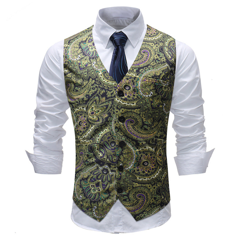Men's Casual Men's Suit Vest Formal Wear Wedding Saor Style
