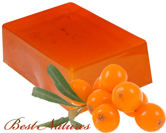 Organic Sea Buckthorn Soap. Natural SLS Free. Yellow Poppy
