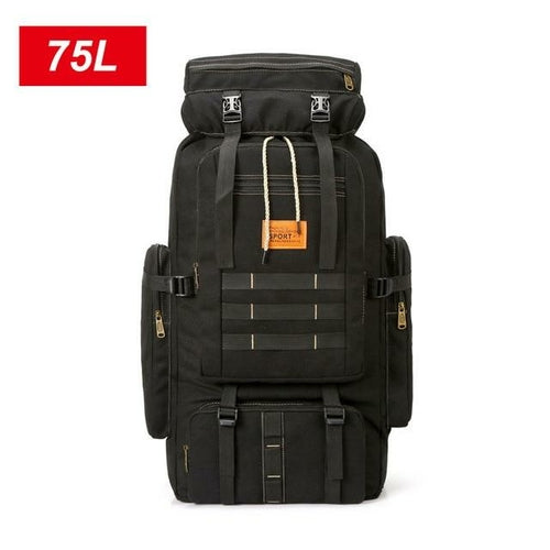 Waterproof Outdoor Camping Hiking 100L Large Capacity Backpack Yellow Pandora