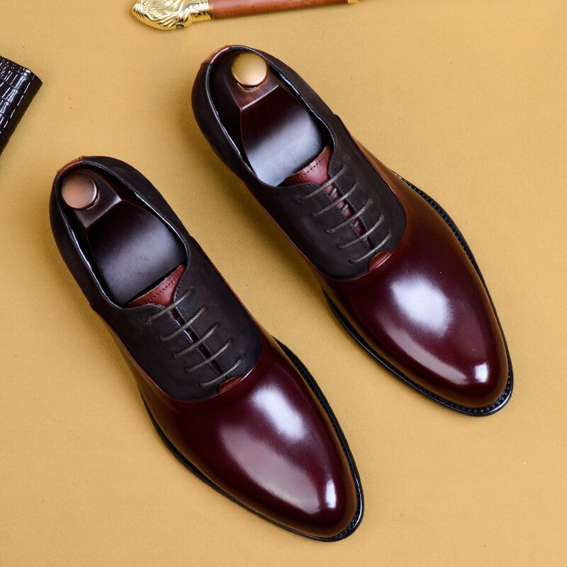 Vintage British Business Mens Formal Leather Shoes Saor Style