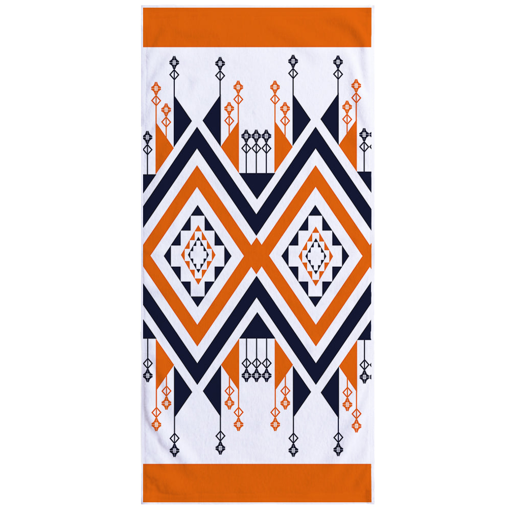 Microfiber Square Print Beach Towel Saor Style