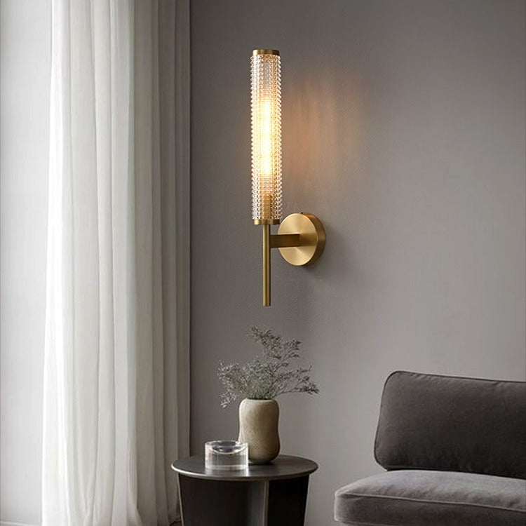 Nordic Glass Long Pole Wall Lamp Light Luxury GND Products