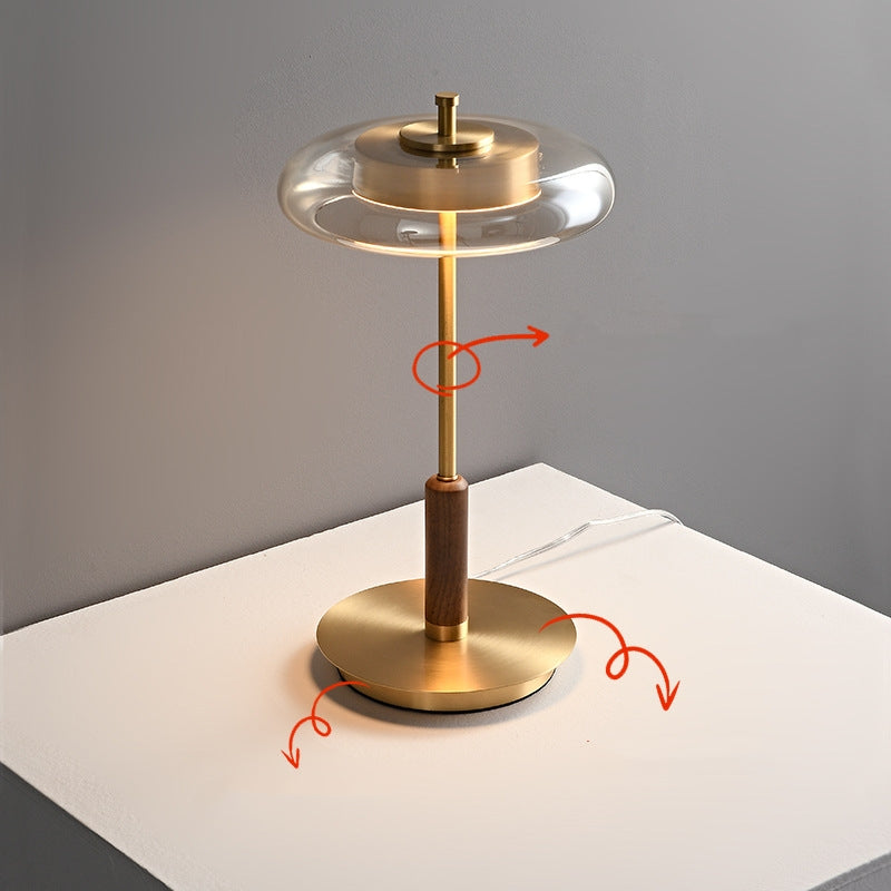 Nordic Light Luxury Brass Walnut Floor Lamp GND Products
