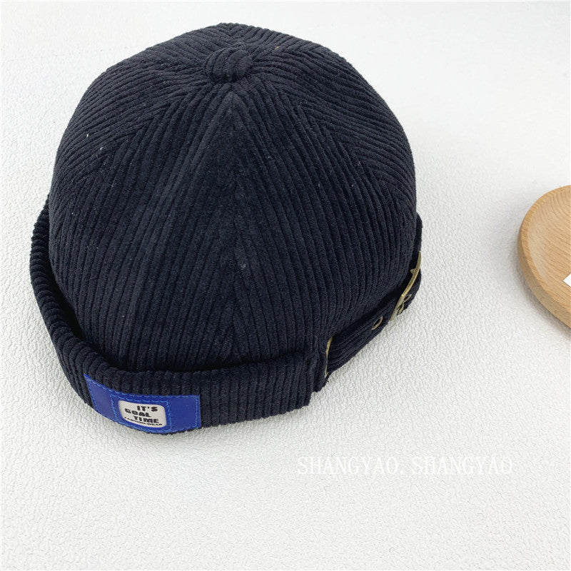 Sailor Corduroy Button Trendy Japanese