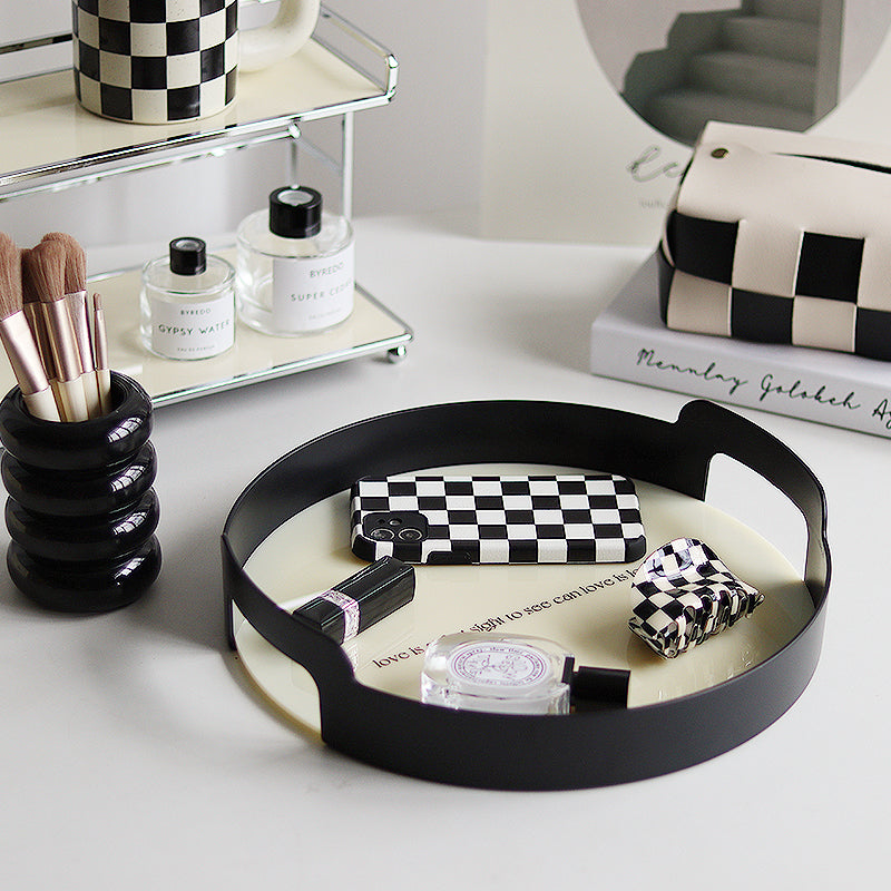 Aleck Desktop Tray Nordic Handle Disc Saor Style