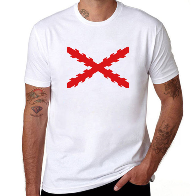 National Flag Mens T Shirts Short Sleeve Saor Style