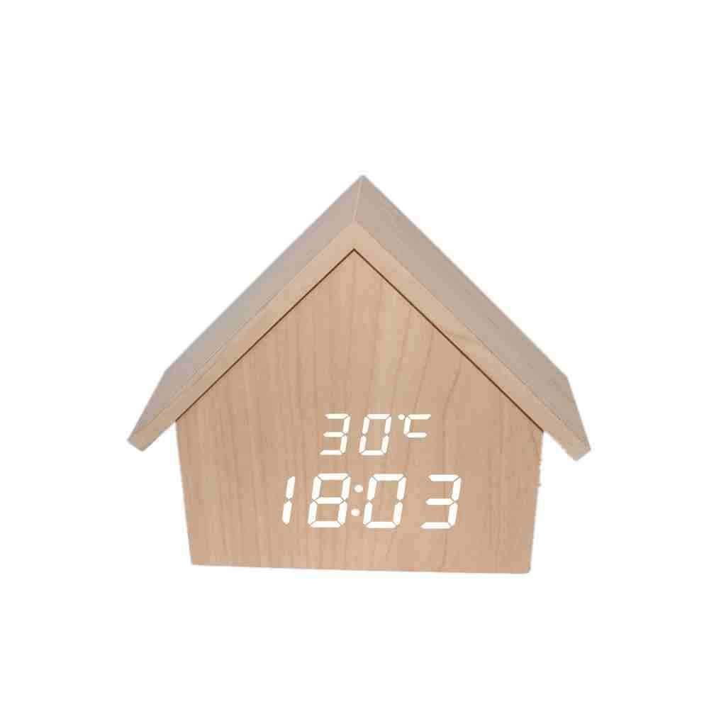 INS New House Clock Wood Clock Solid Wood