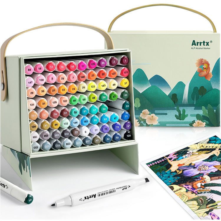Arrtx 80 Colors Alcohol Art Marker Pen Set Permanent Markers GND Products