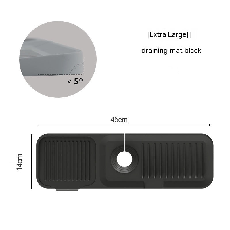 Silicone Faucet Pad Kitchen Gadgets Bathroom Mat Anti-splash Drain Pad Faucet Bottom Waterproof Thickening GND Products