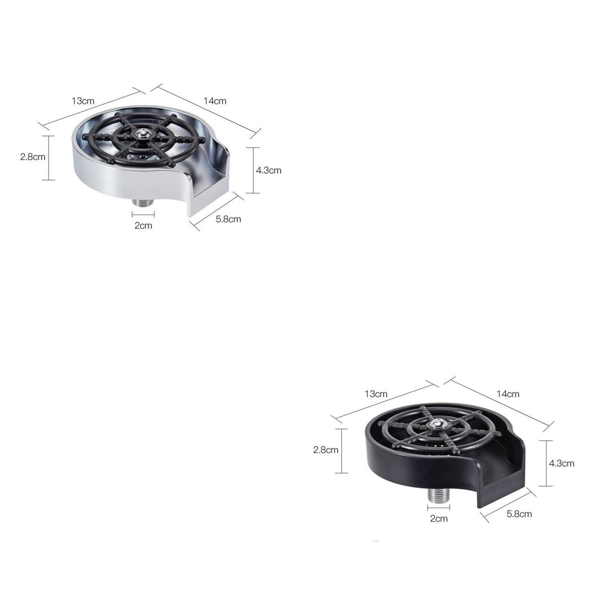 Bar Counter Cup Washer Sink High-pressure Spray Automatic Faucet Coffee Pitcher Wash Cup Tool Kitchen GND Products