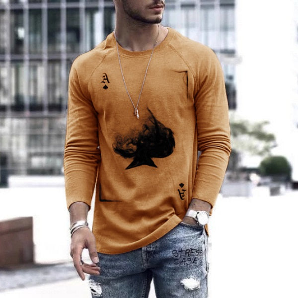 Men's Spring Long-Sleeve Loose Autumn T-Shirts Saor Style
