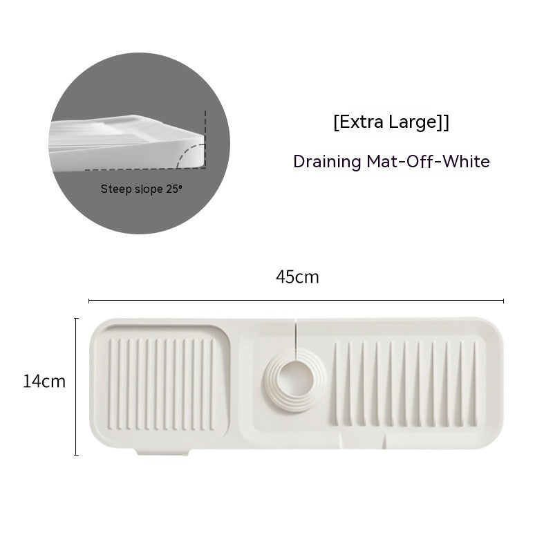 Silicone Faucet Pad Kitchen Gadgets Bathroom Mat Anti-splash Drain Pad Faucet Bottom Waterproof Thickening GND Products