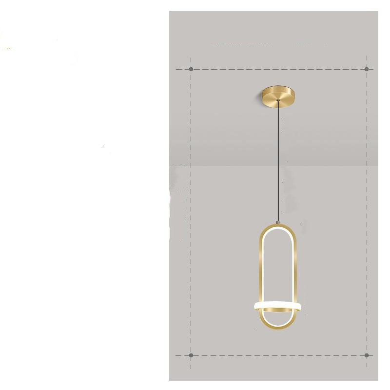 Modern Simple Led Bedroom Bedside Chandelier Nordic Creative Personality GND Products