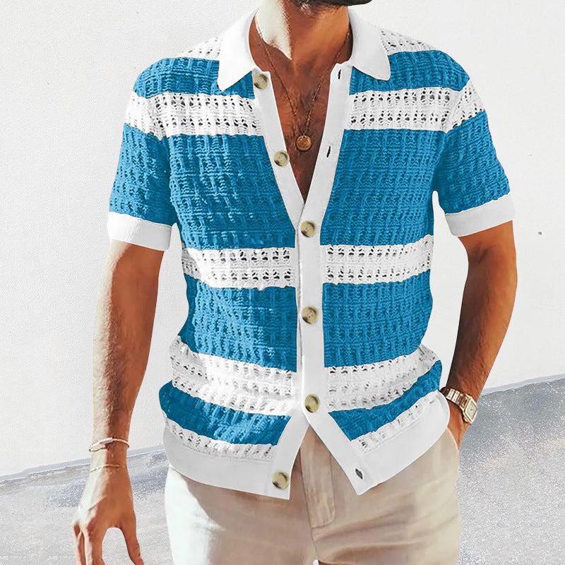 Summer Collar Shirts Men Casual Formal Saor Style