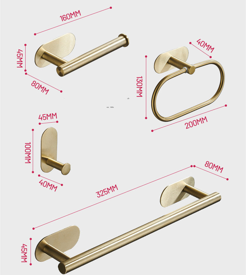 Single Bar Towel Rack Bathroom Hook Bathroom Pendant GND Products