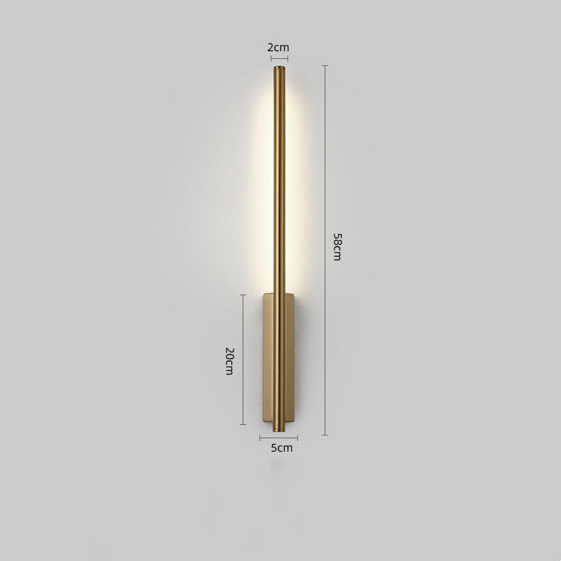 Minimalist Golden Line Wall Lamp