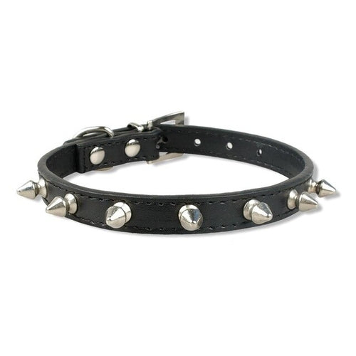 Cute Rivets Studded Dog Collar Puppy Cat Cyan Ganymede
