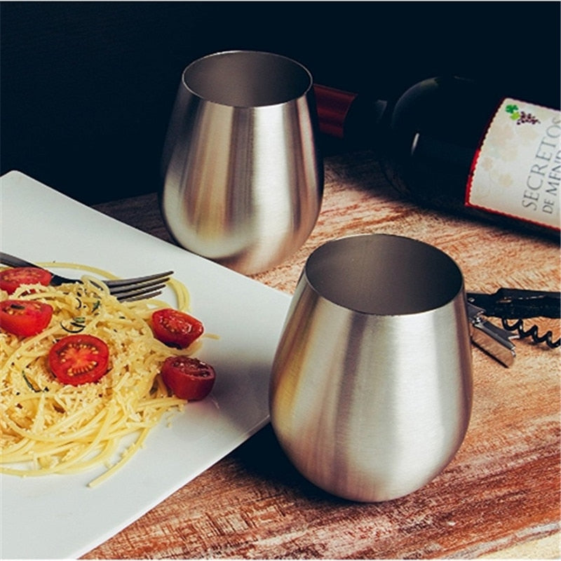 Stainless steel egg-shaped beer mug Saor Style