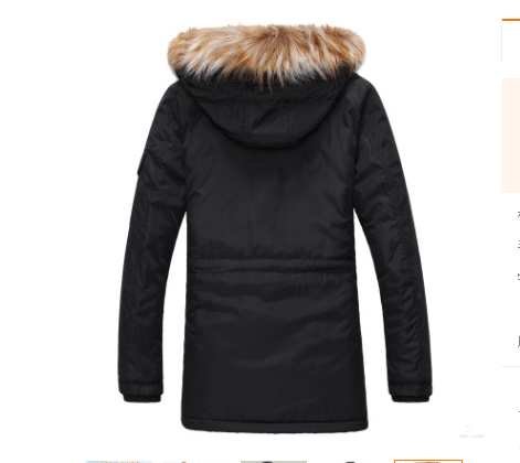 Long thick coat with super large fur collar