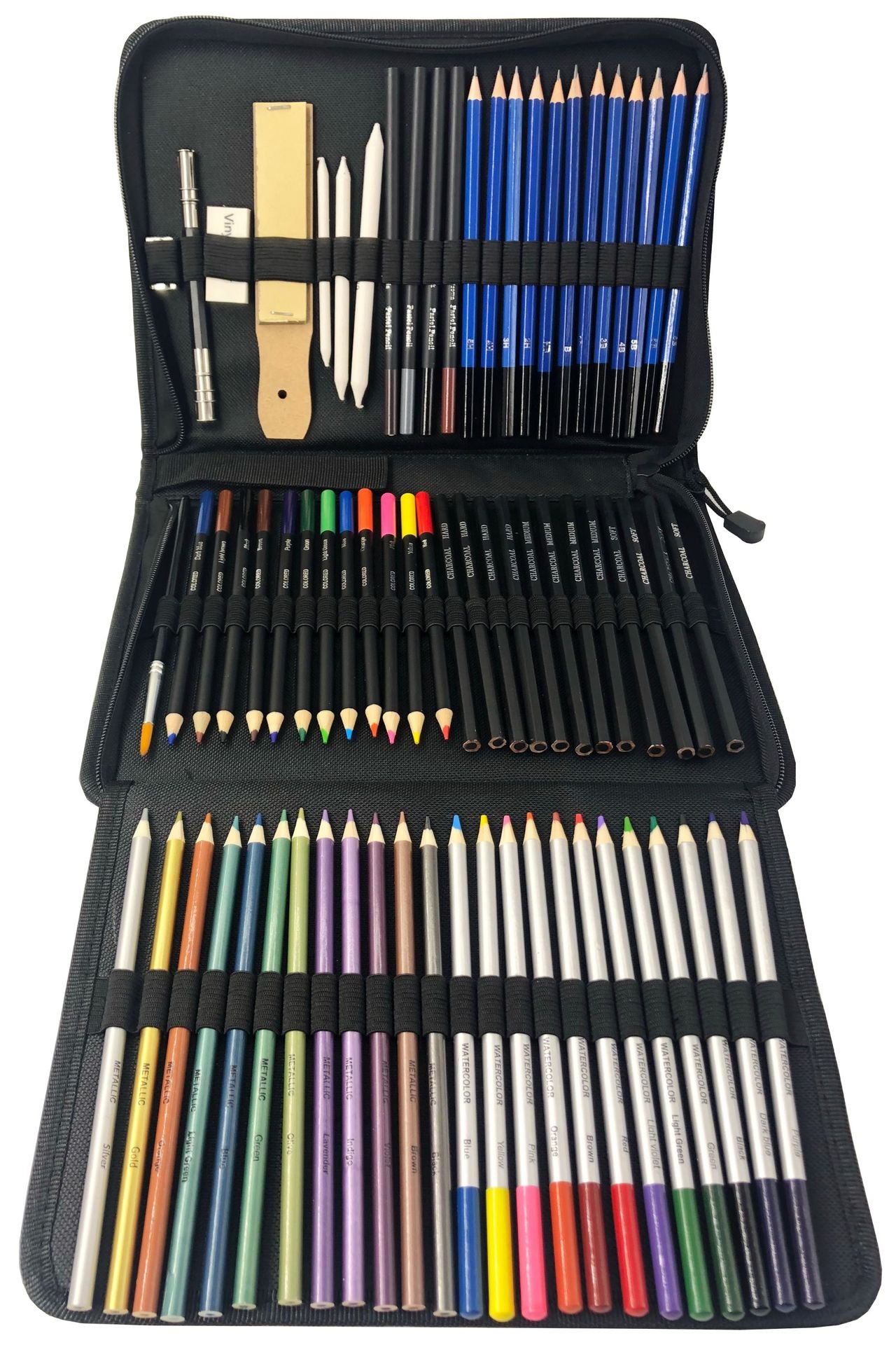 Sketch Drawing Color Pencil Set Charcoal Art Brush Set 72 Piece Painting Set GND Products