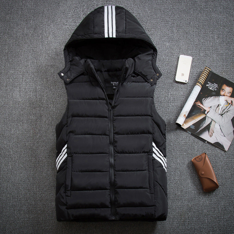 Men's plus size vest thick down cotton vest Body warmer
