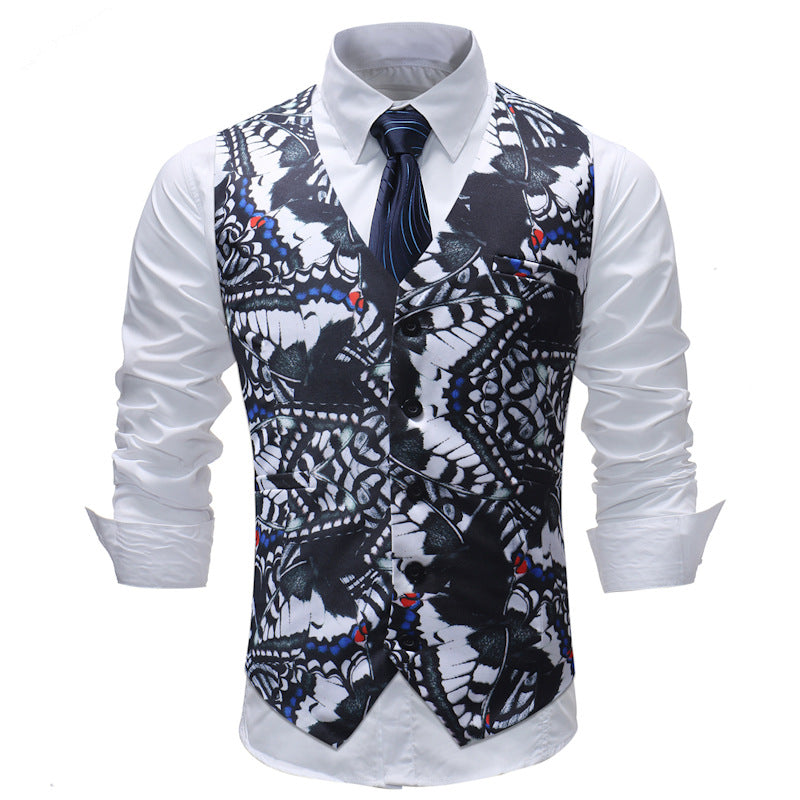 Men's Casual Men's Suit Vest Formal Wear Wedding Saor Style