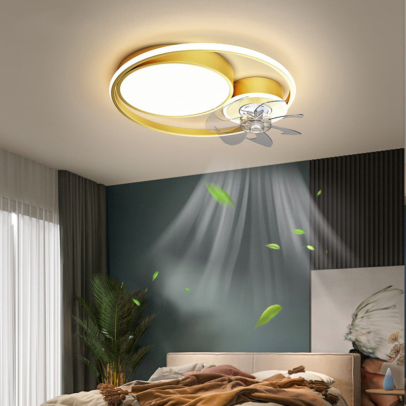 Nordic Light Luxury Simple Atmospheric Suction Fan Lamp GND Products