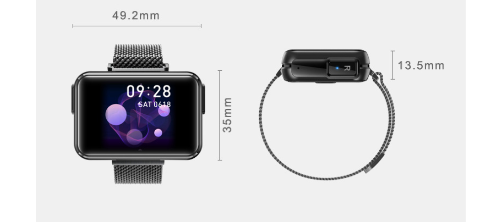 2 in 1 T91 Smart Watch Wireless Bluetooth Headset GND Products