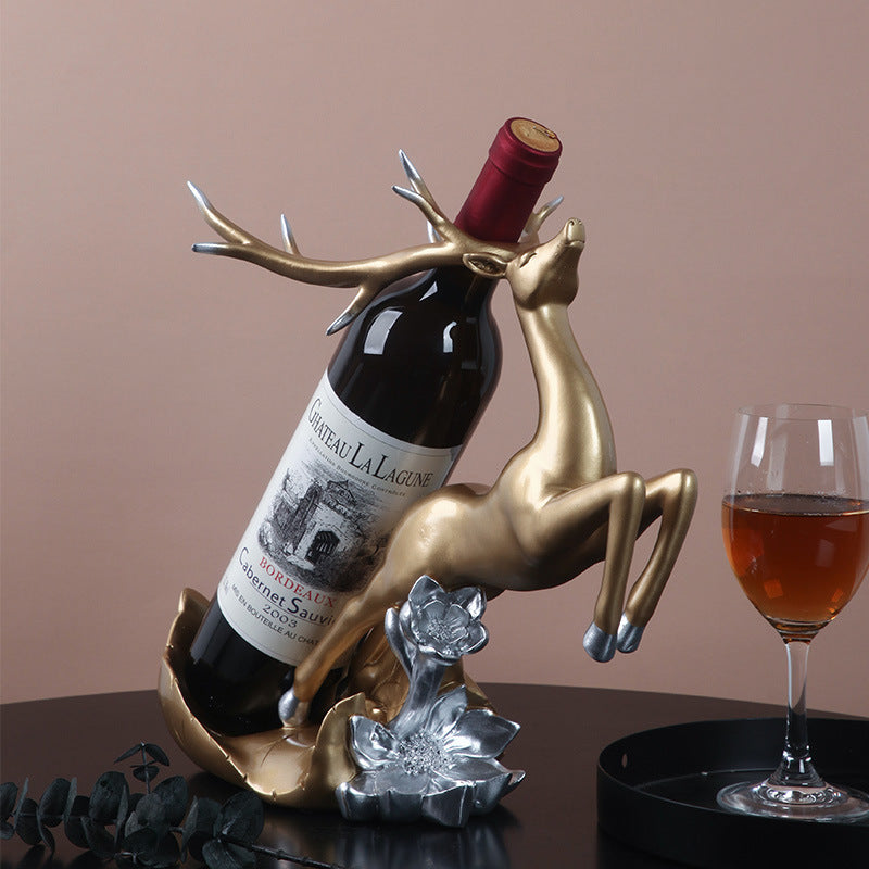 Modern Deer Shaped wine rack