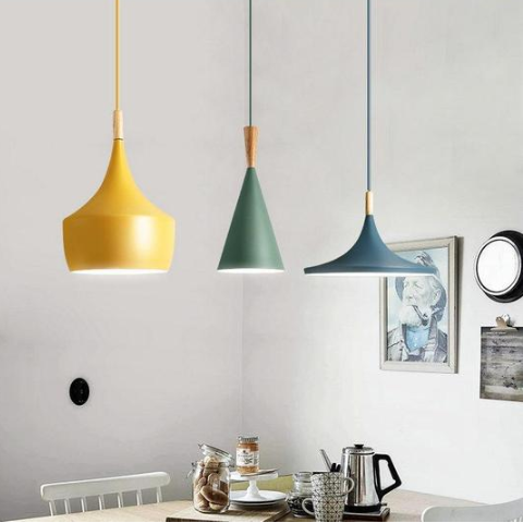 Chandelier Nordic Retro ABC Musical Instrument Lamp Aluminum Restaurant Chandelier Bar Table Lamp Three Head Cafe Hotel Engineering Light GND Products